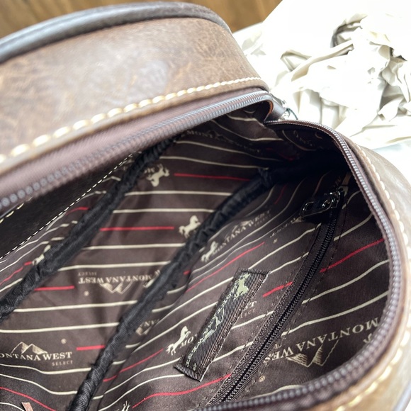 Montana West Sugar Skull Collection Crossbody Circle Bag - Picture 5 of 6